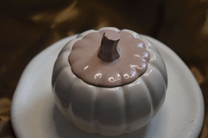 Handgegossenes Kürbisgefäss - Latte Harvest