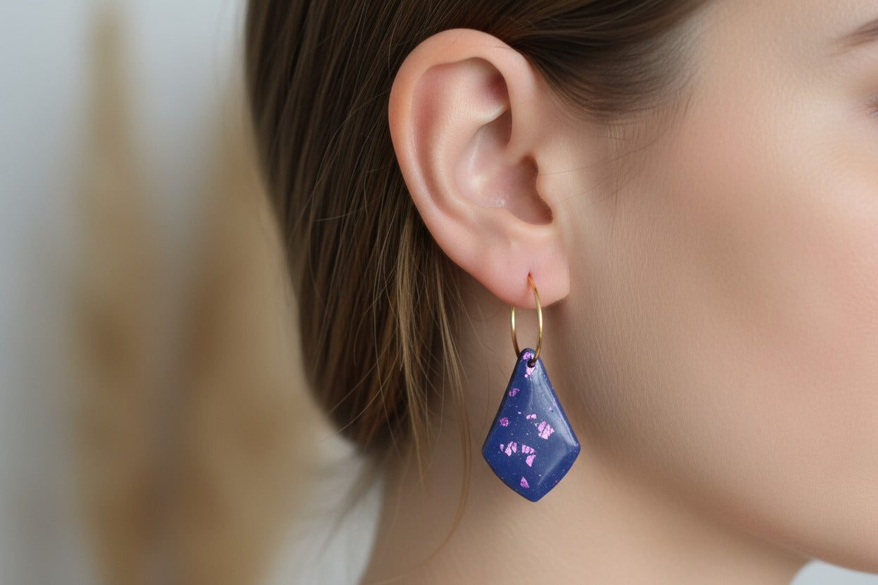 Handgemachte Ohrringe - Midnight Sparkle