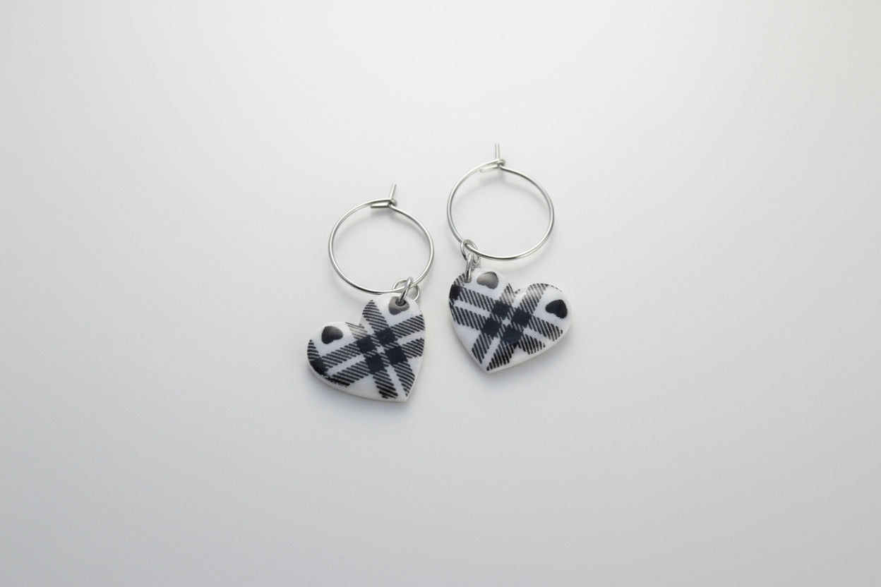 Snow Paws - Elegant dog earrings with bow