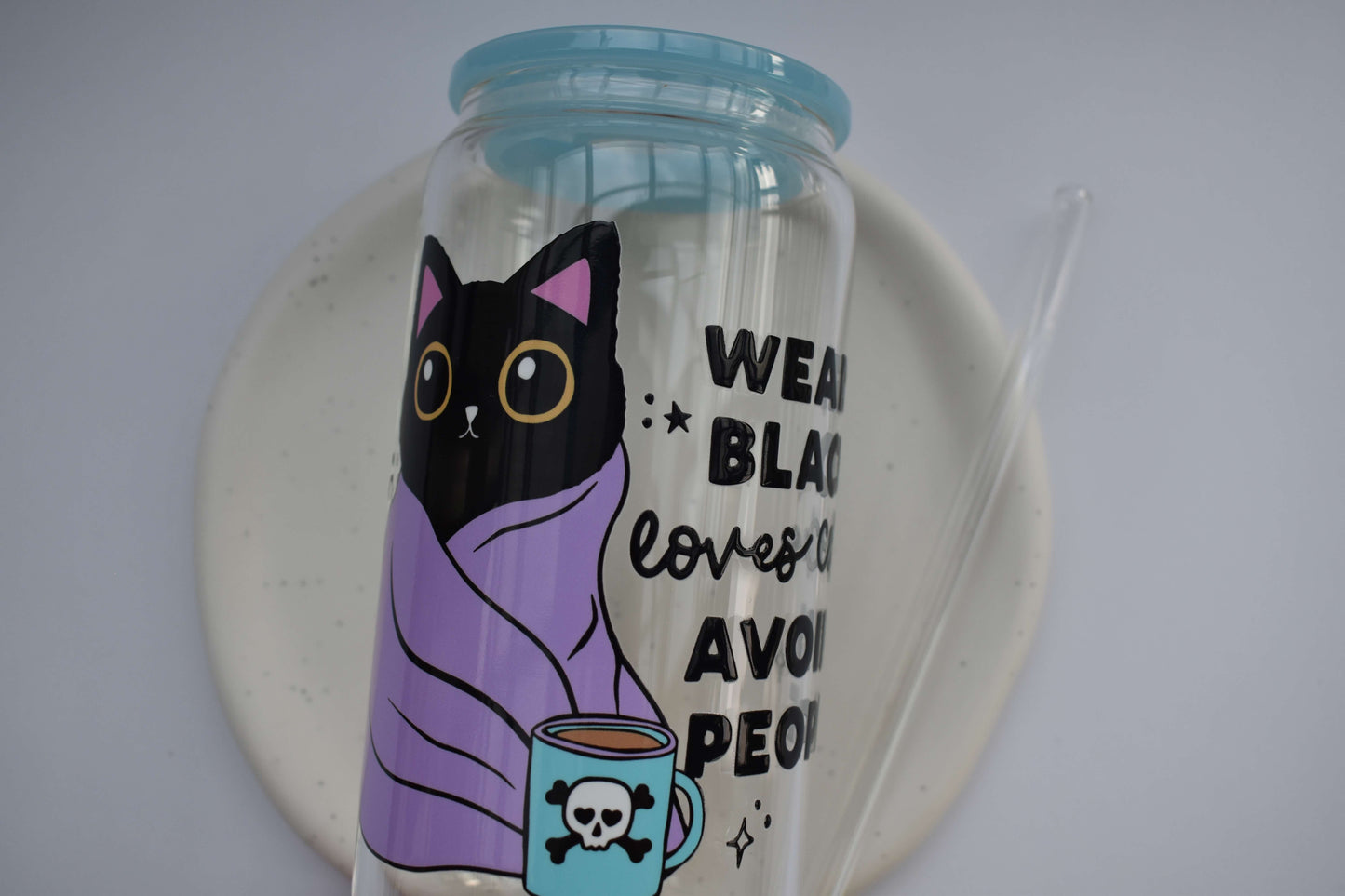 Trinkglas - "Moody Cats"