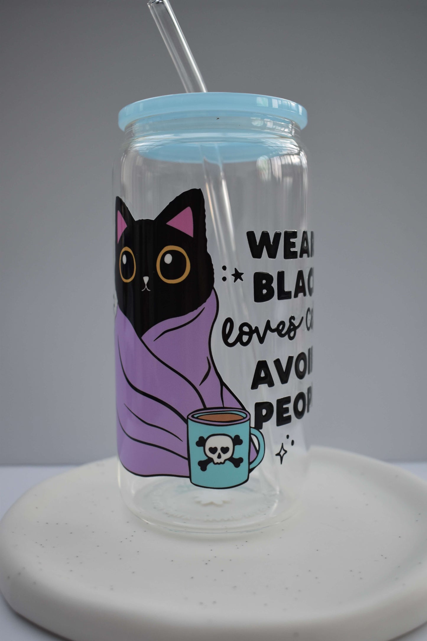 Trinkglas - "Moody Cats"