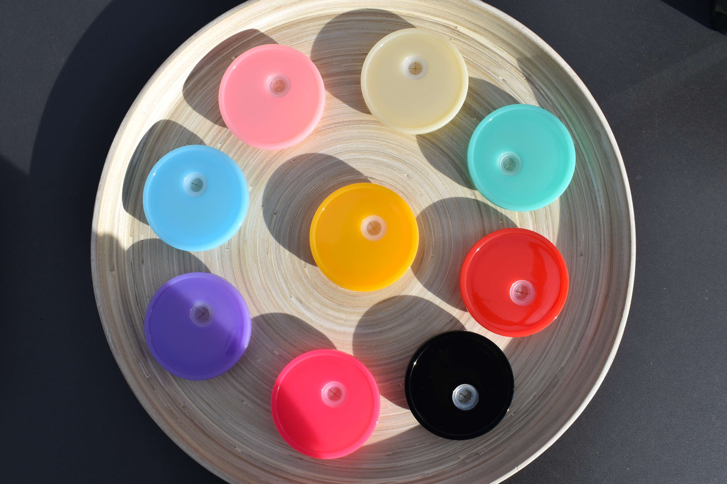 Robuste Deckel für Trinkgläser - 9 Farben erhältlich