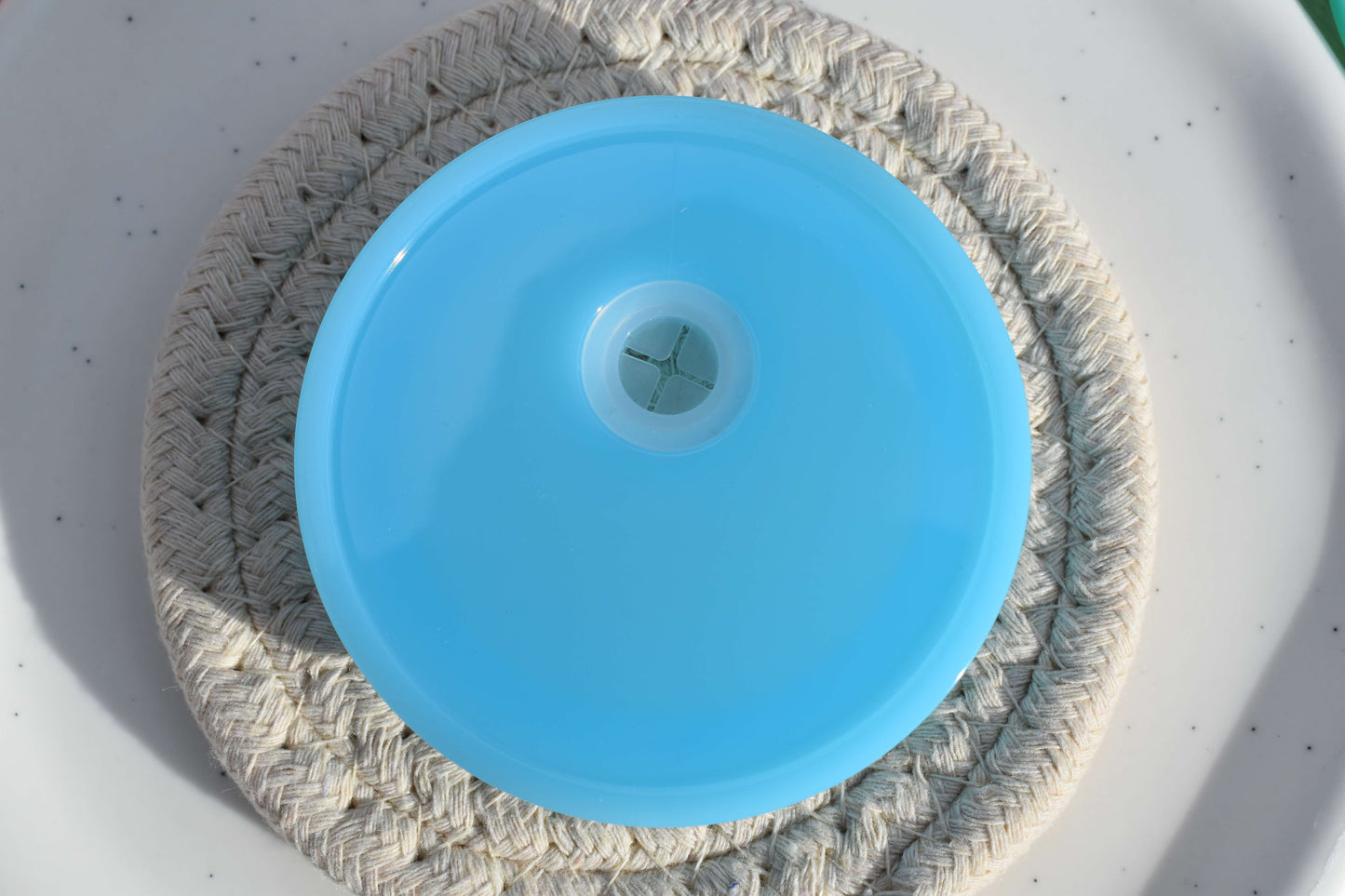 Robuste Deckel für Trinkgläser - 9 Farben erhältlich