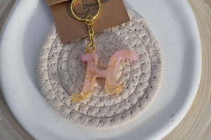 Schlüsselanhänger Epoxidharz - Edition Golden Glow