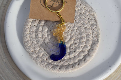 Schlüsselanhänger Epoxidharz - Edition Golden Glow