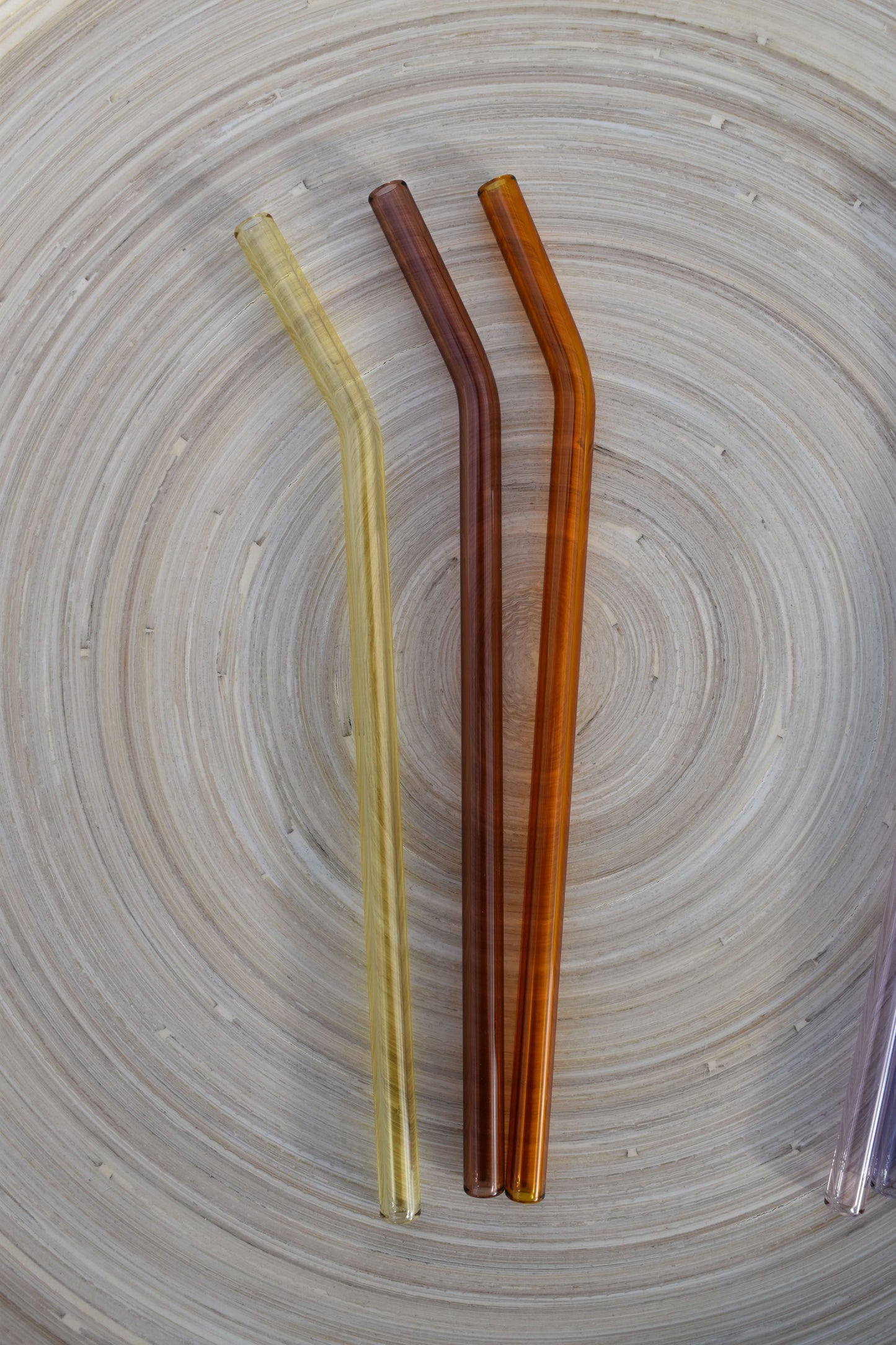 Glasstrohhalm gebogen - in 11 Farben