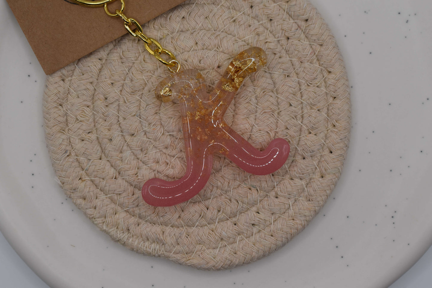 Schlüsselanhänger Epoxidharz - Edition Golden Glow