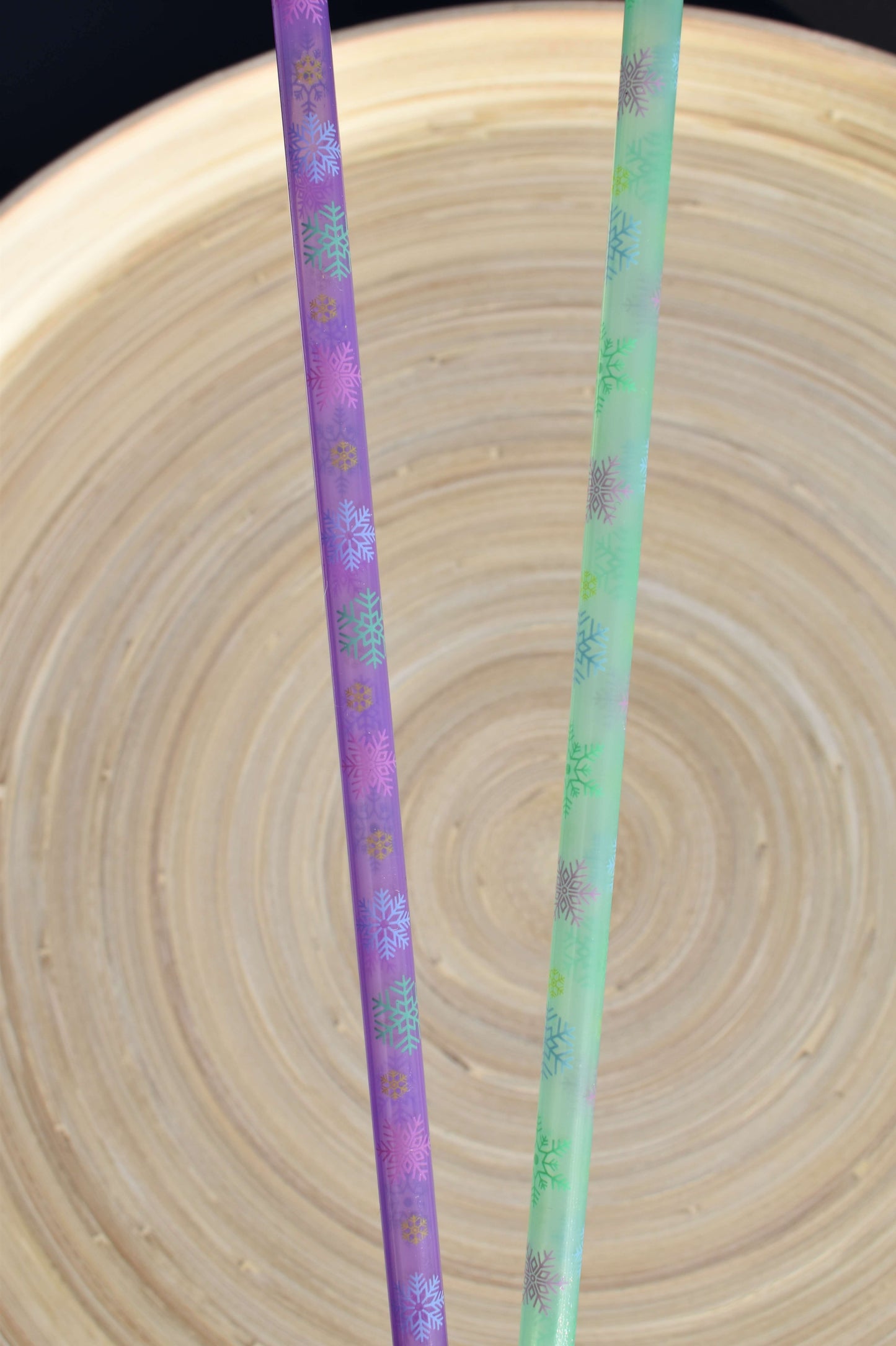 Wiederverwendbare Plastikstrohhalme - Weihnachts Edition