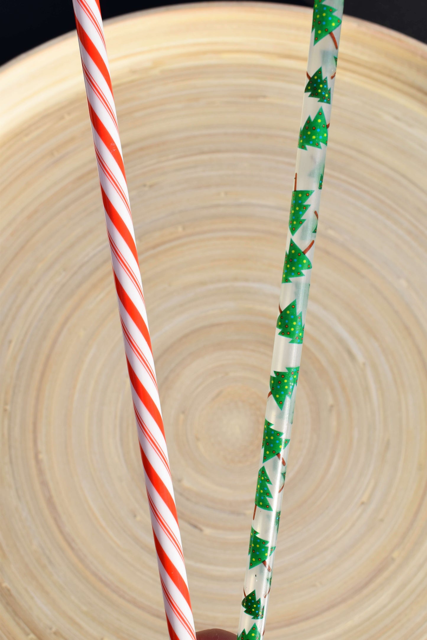 Wiederverwendbare Plastikstrohhalme - Weihnachts Edition