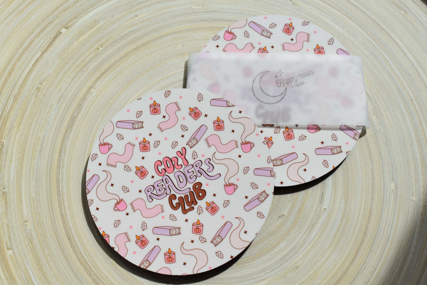 Untersetzer - Cozy Readers Club