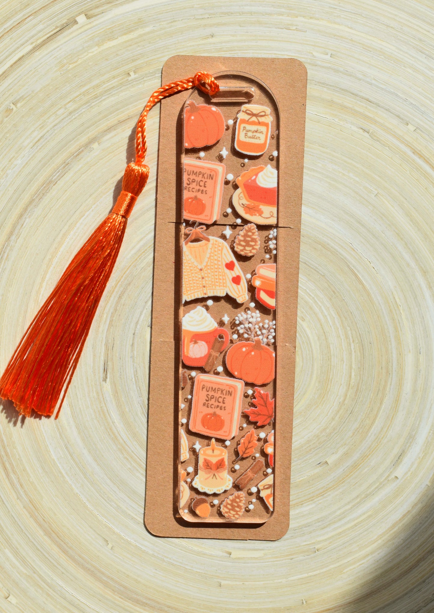 Acrylic Bookmark - Cinnamon Glow