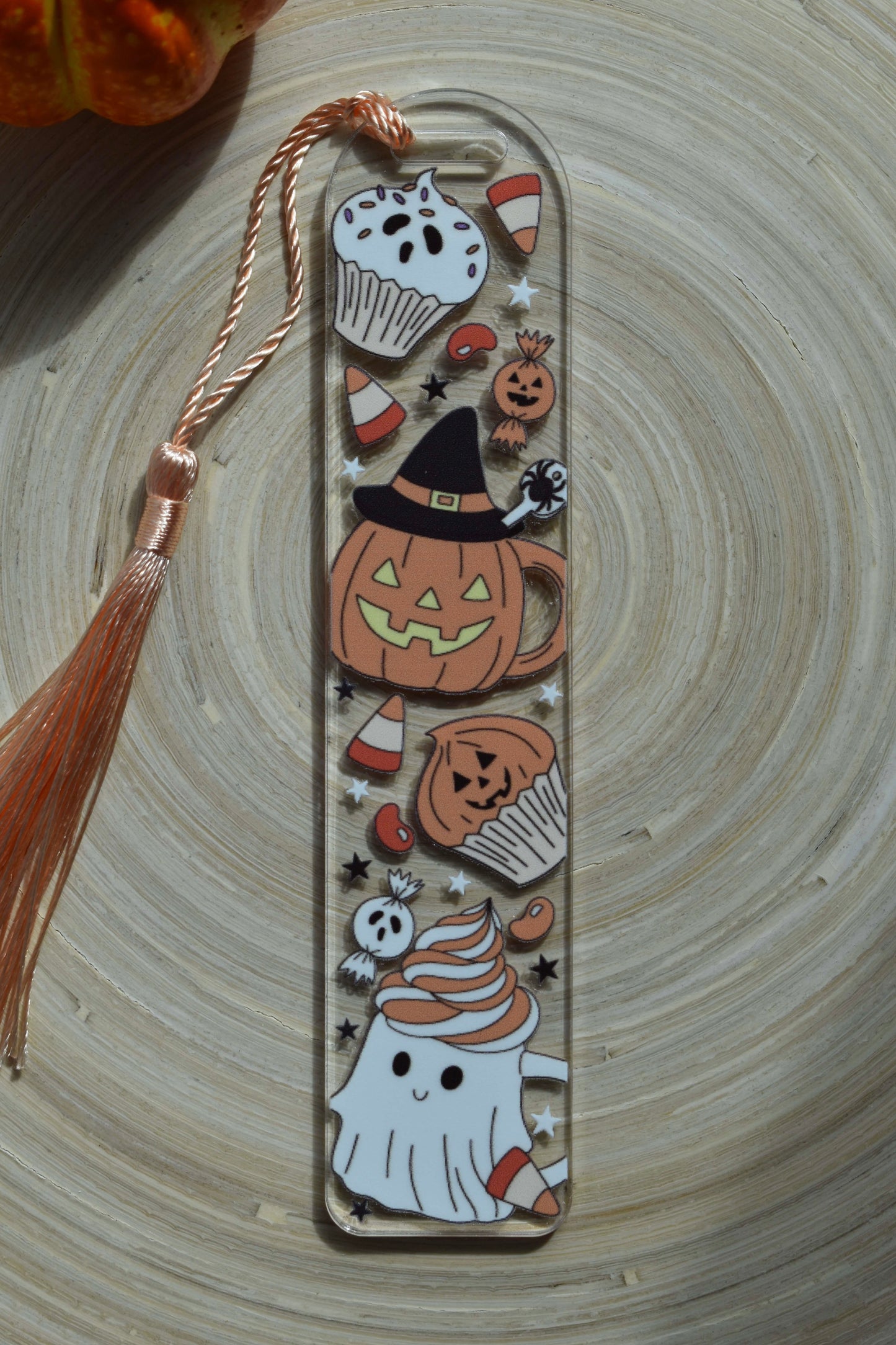 Lesezeichen Acryl - Ghost Latte