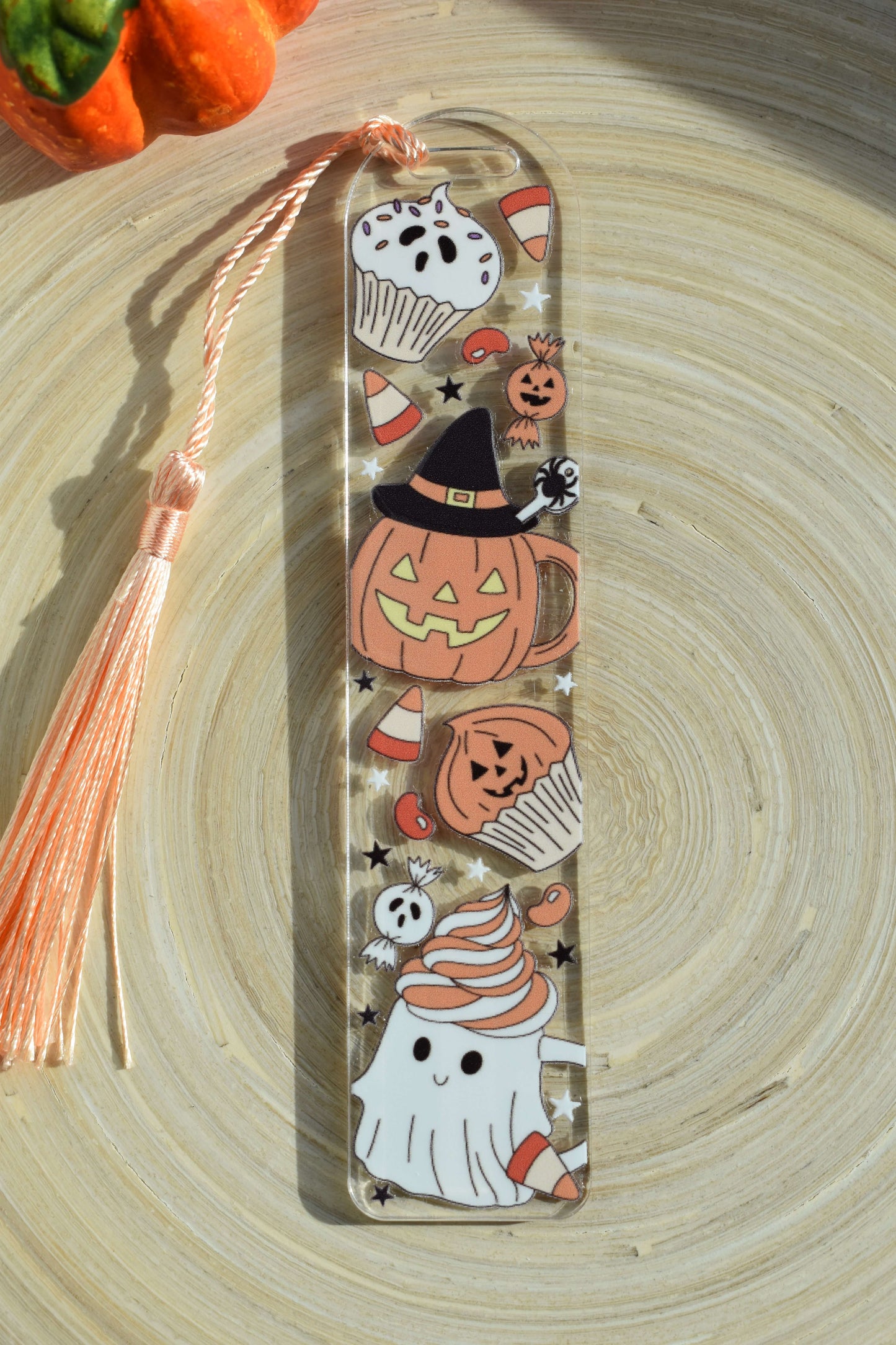 Lesezeichen Acryl - Ghost Latte