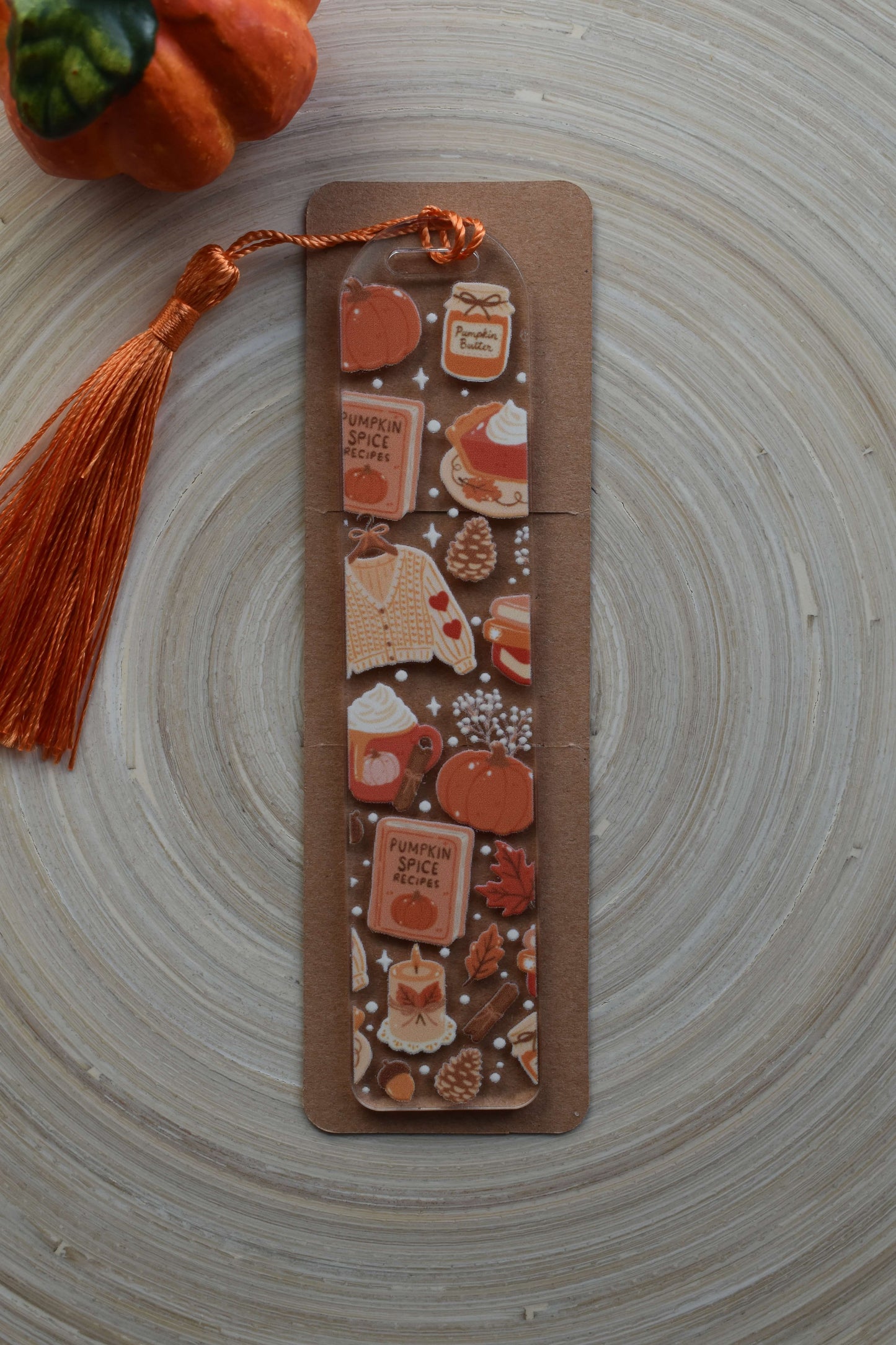Acrylic Bookmark - Cinnamon Glow
