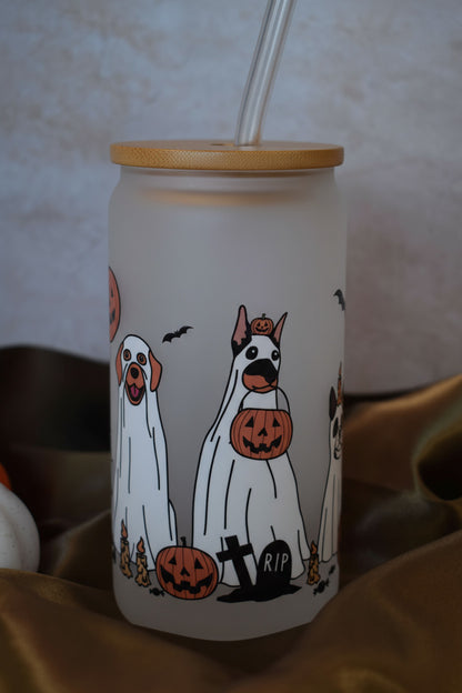 Drinking glass Solid - "Boo Woof"