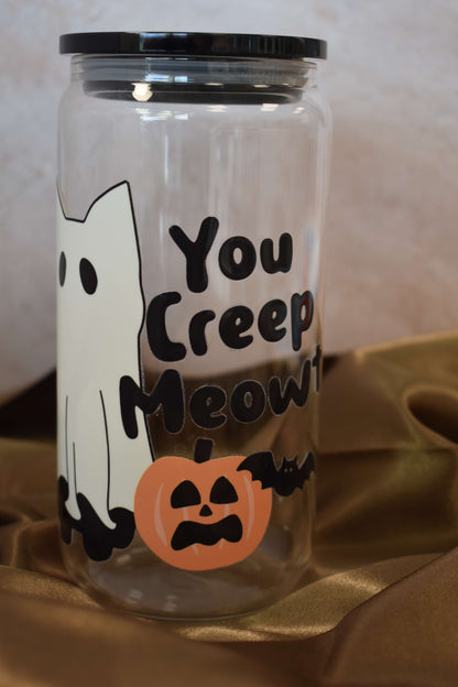 Drinking glass - "Creep Meowt"
