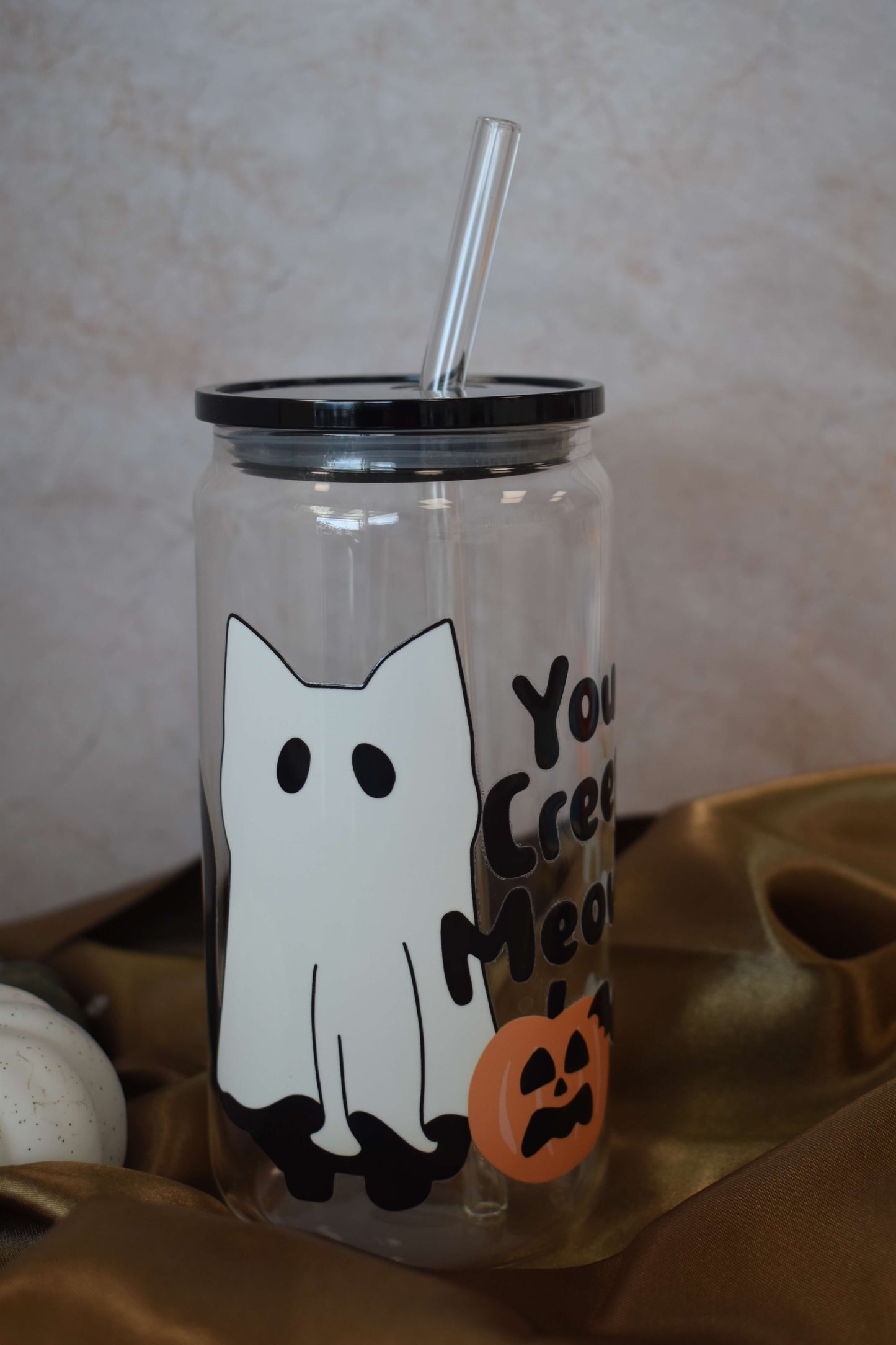 Drinking glass - "Creep Meowt"