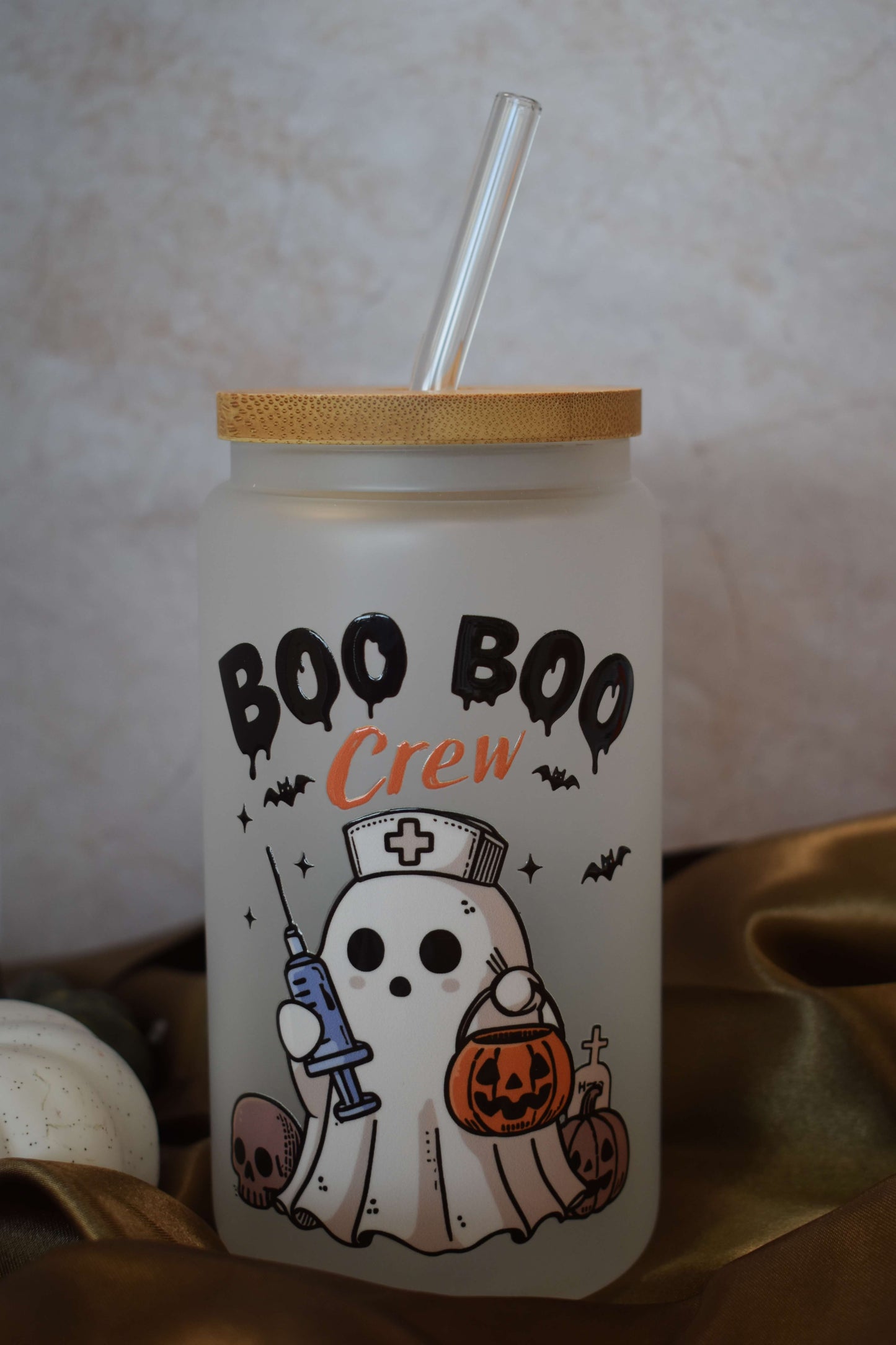 Trinkglas - "Boo Boo Crew"