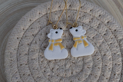Handgemachte Ohrringe - Winter Bears