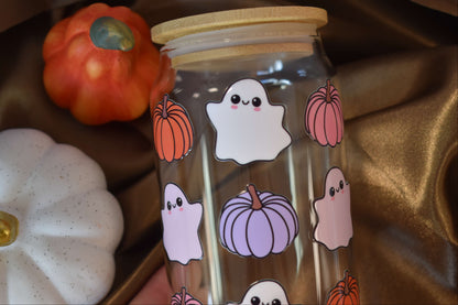 Trinkglas - "Boo & Pumpkin"