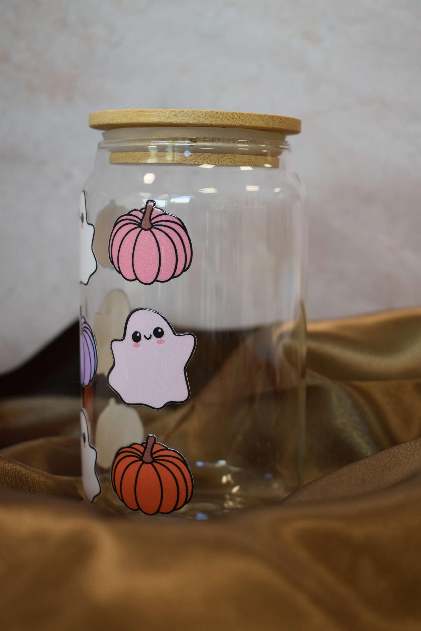 Trinkglas - "Boo & Pumpkin"