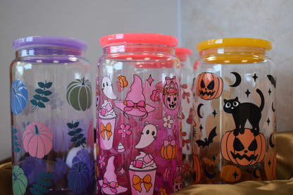 Ombré Trinkglas - "Purr & Pumpkin"