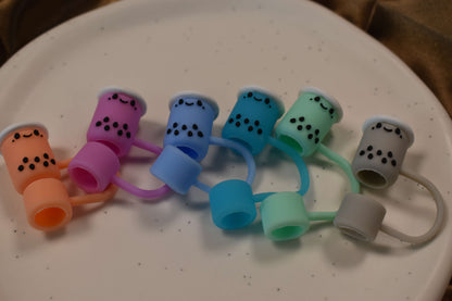 Silikon-Strohhalm-Topper - Boba Edition