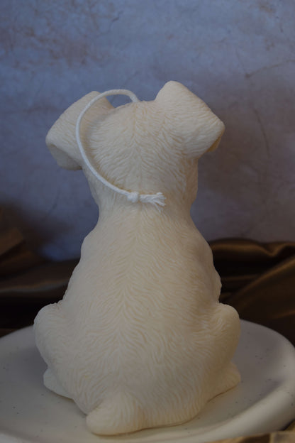 Rapeseed wax candle "Puppy Love XL" - Schnauzer