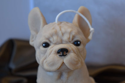Rapeseed wax candle "Puppy Love XL" - Frenchie