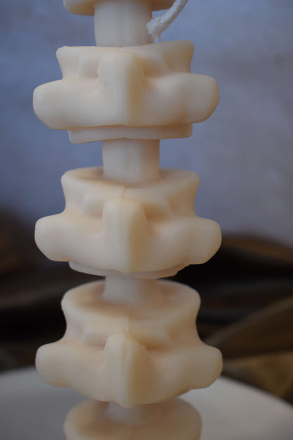 Rapswachskerze "Spine Art"