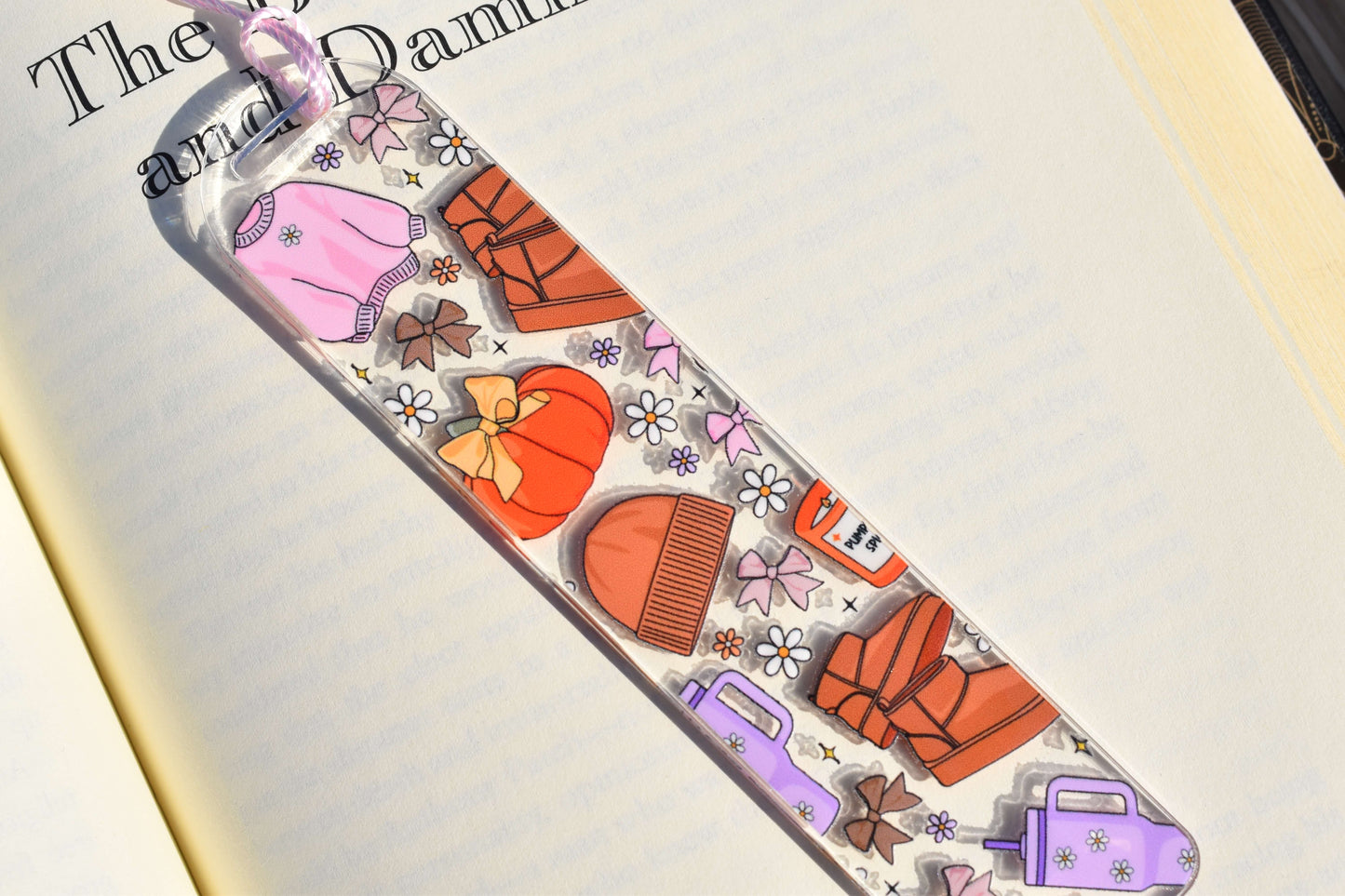 Acrylic Bookmark - Sweater Season
