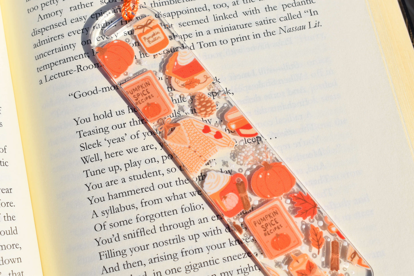 Acrylic Bookmark - Cinnamon Glow