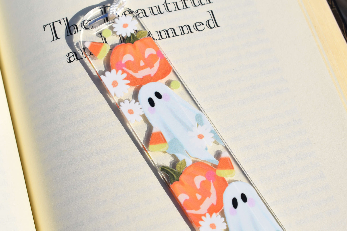 Acrylic Bookmark - Pumpkin Whispers