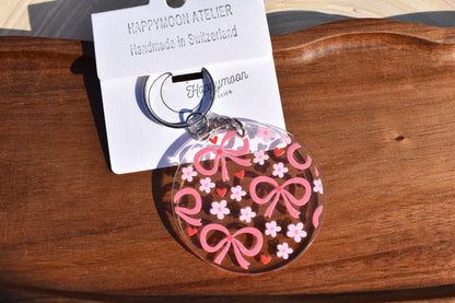 Acryl Schlüsselanhänger - Bow & Blossom