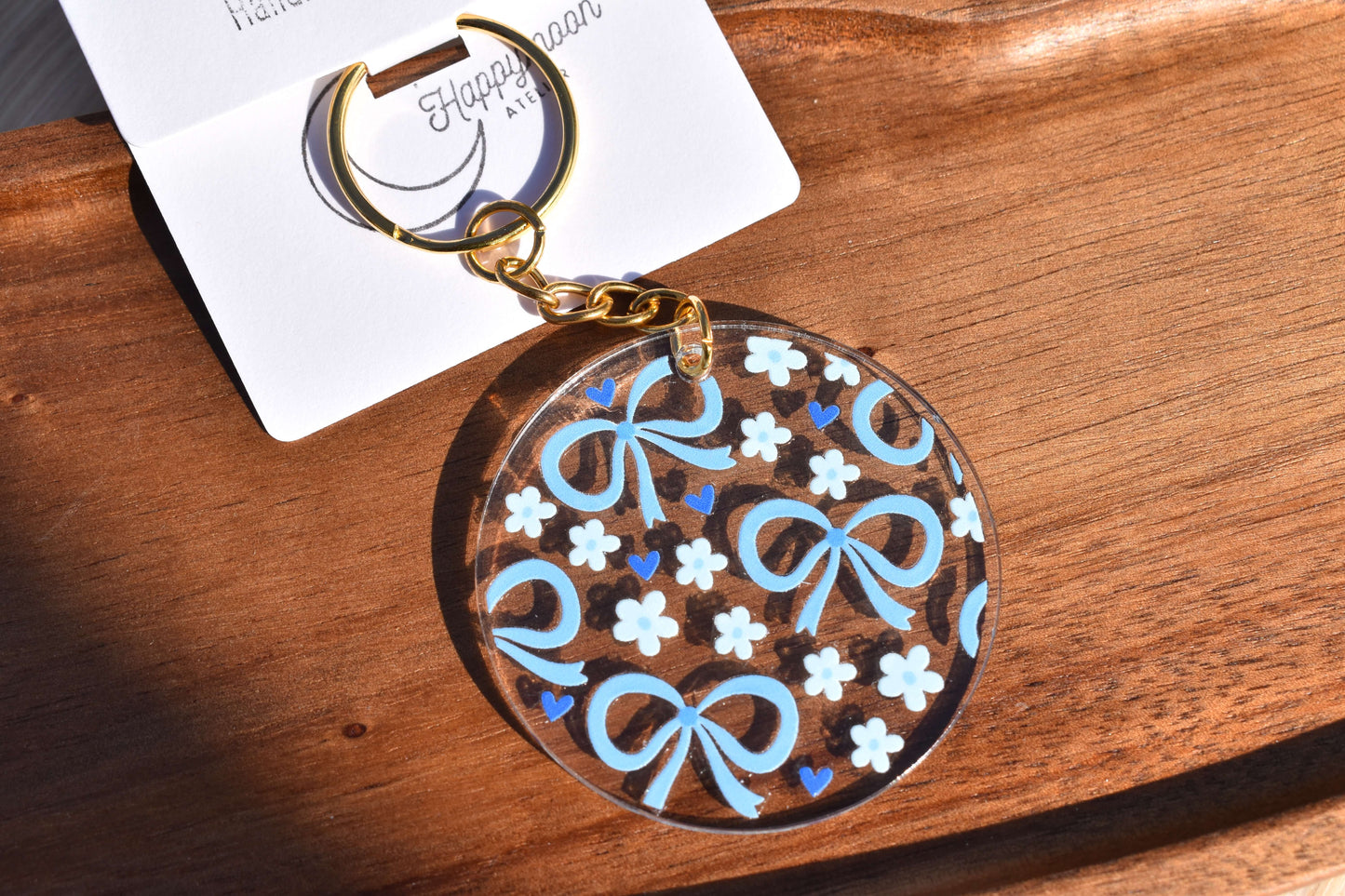 Acryl Schlüsselanhänger - Bow & Blossom