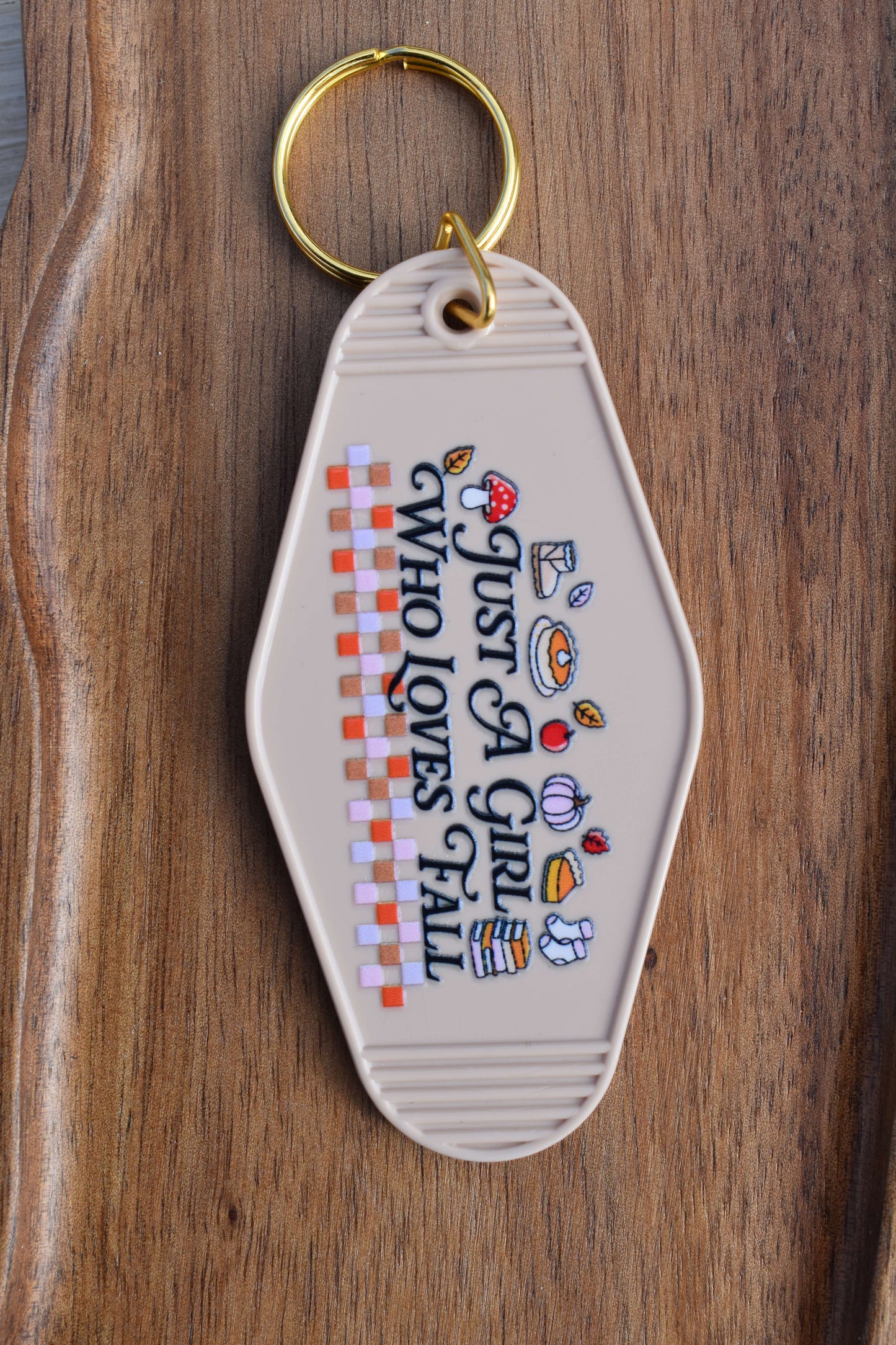 Schlüsselanhänger - Just A Girl Who Loves Fall