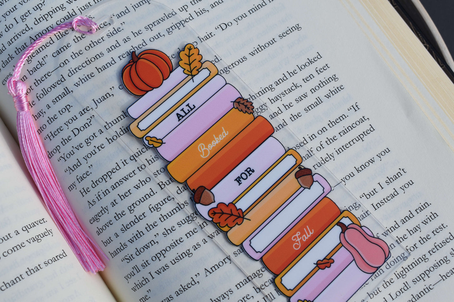 Lesezeichen Acryl - All Booked for Fall