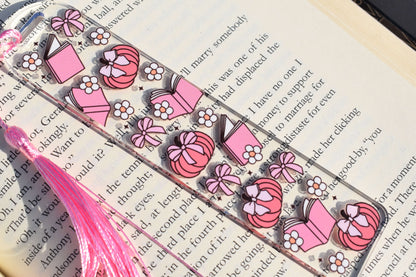 Acrylic Bookmark - Floral Pumpkin Pages