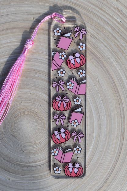 Acrylic Bookmark - Floral Pumpkin Pages